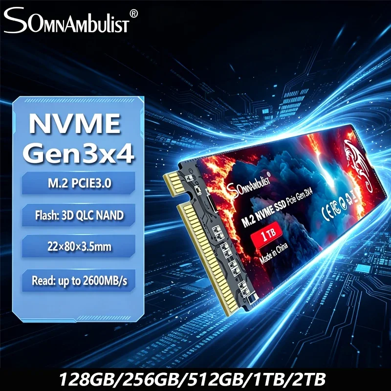 SomnAmbulist SSD M2 NVME SSD M.2 2280 PCIe 3.0 Internal Solid State Drive For Laptop Desktop Game Console 128GB 256GB 512GB 1TB
SomnAmbulist SSD M2 NVME SSD M.2 2280 PCIe 3.0 Internal Solid State Drive For Laptop Desktop Game Console 128GB 256GB 512GB 1TB