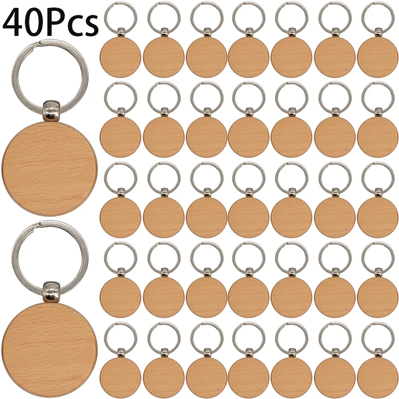 40Pcs Gifts Wood Key Chain Wood Blank Keychains Wooden Ring Manual Blanks Crafts
40Pcs Gifts Wood Key Chain Wood Blank Keychains Wooden Ring Manual Blanks Crafts