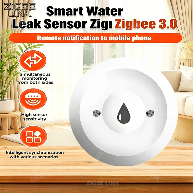 Датчик протечки воды Zigbee через Tuya Smart Life, сигнализация об утечке воды, удаленное мониторинг через приложение, детектор утечек воды
Датчик протечки воды Zigbee через Tuya Smart Life, сигнализация об утечке воды, удаленное мониторинг через приложение, детектор утечек воды