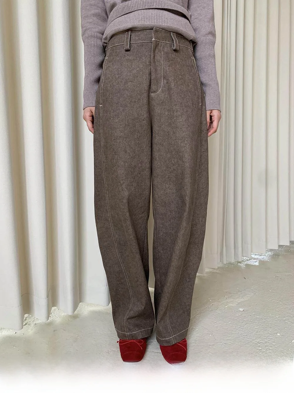 Dorydory Women's Wide Leg Jeans Lazy Loose Feelings Pear Shape Pants Cotton 100% Washed Bent Knife Pants Casual Trousers
Dorydory Women's Wide Leg Jeans Lazy Loose Feelings Pear Shape Pants Cotton 100% Washed Bent Knife Pants Casual Trousers