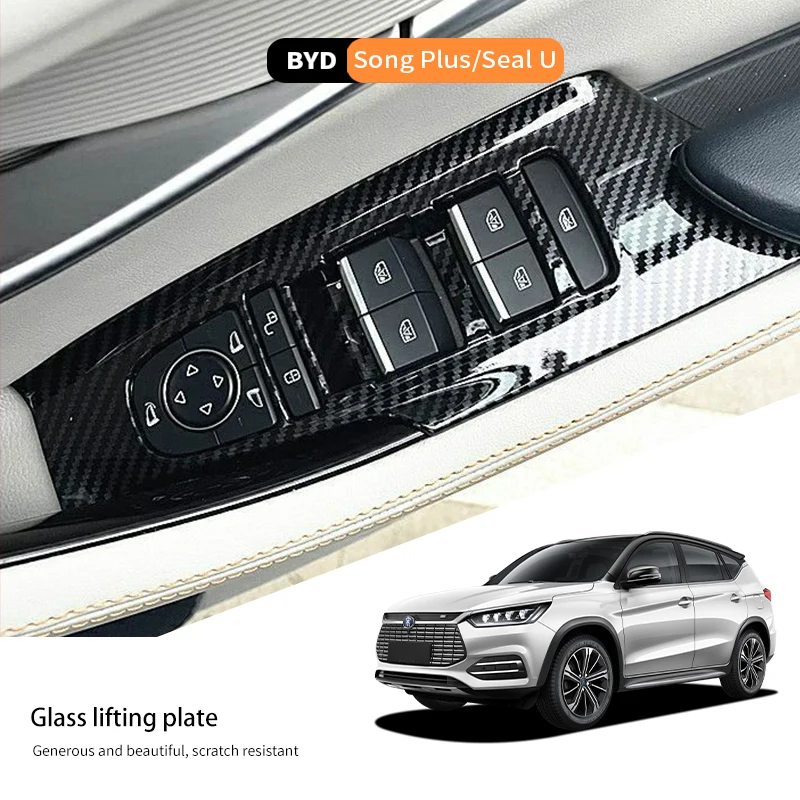 4Pcs For Byd Song Plus/Seal u Dmi Ev Rising Window Panel Frame Scratch-Resistant Wear-resistant Glass Switch Control Panel Cover
4Pcs For Byd Song Plus/Seal u Dmi Ev Rising Window Panel Frame Scratch-Resistant Wear-resistant Glass Switch Control Panel Cover