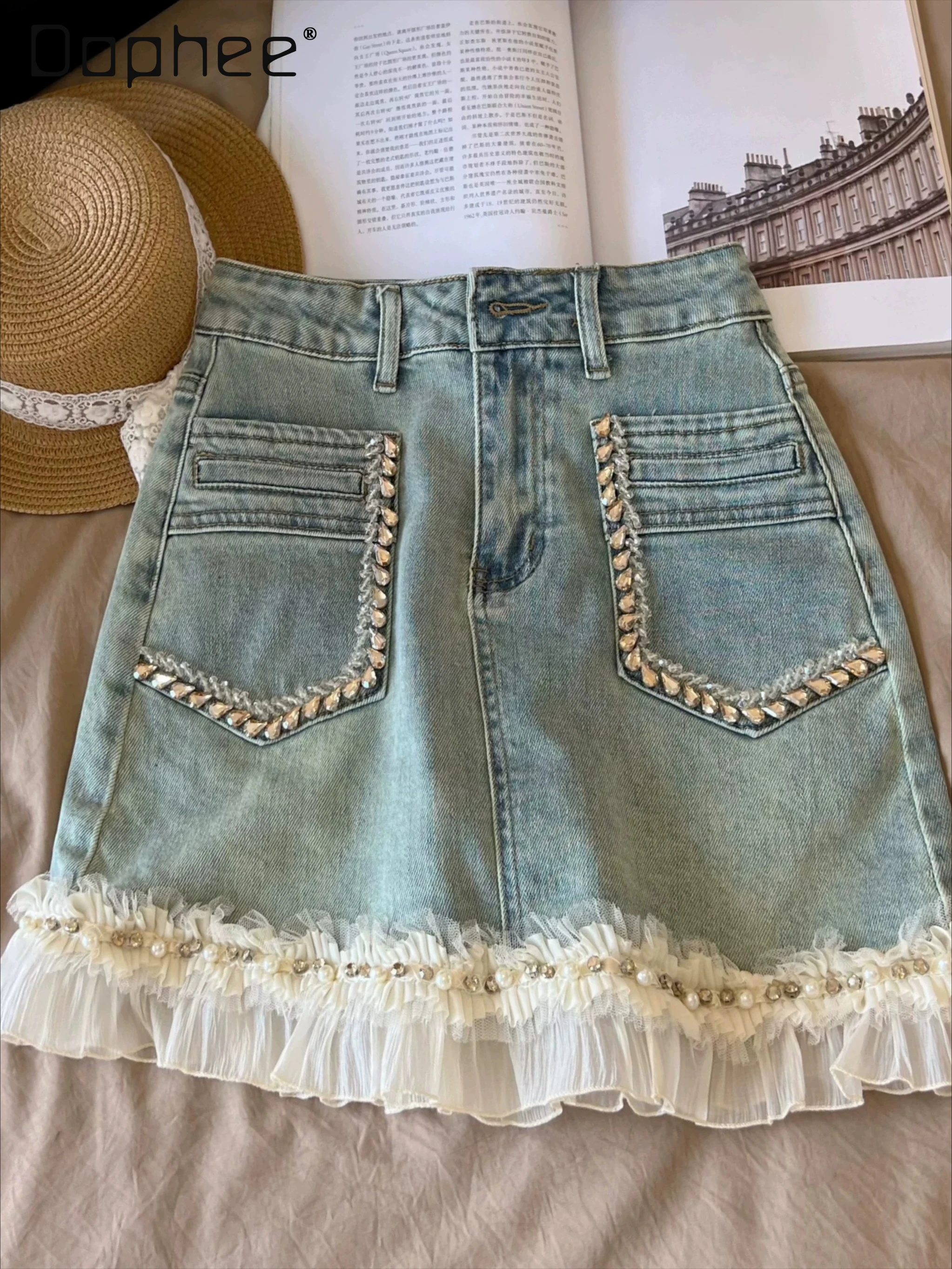 2026 Spring/summer New High-waisted Slimming Ruffled Beaded A-line Skirts Temperament Versatile Fashion Sexy Mini Skirt Women
2026 Spring/summer New High-waisted Slimming Ruffled Beaded A-line Skirts Temperament Versatile Fashion Sexy Mini Skirt Women