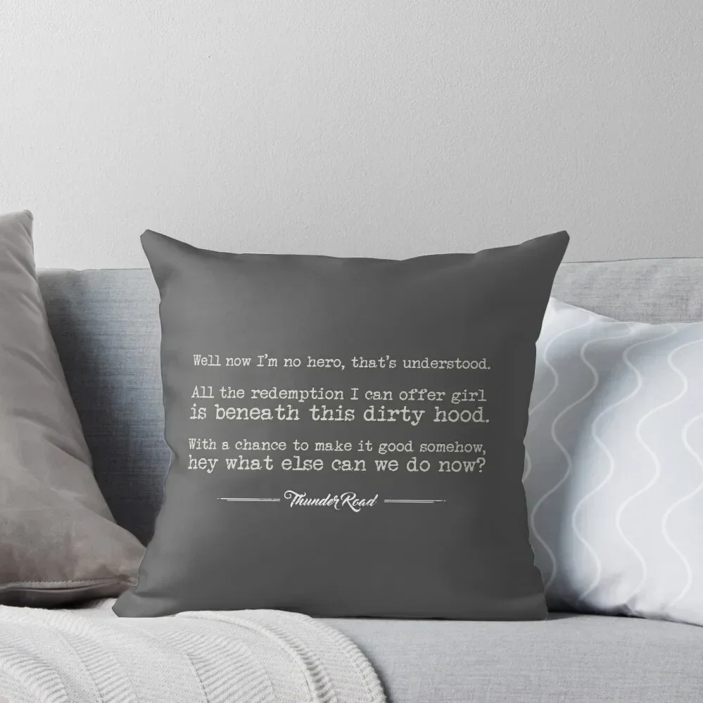 Thunder Road - Dark Throw Pillow Cusions Cover Luxury Pillow Cover pillow
Thunder Road - Dark Throw Pillow Cusions Cover Luxury Pillow Cover pillow