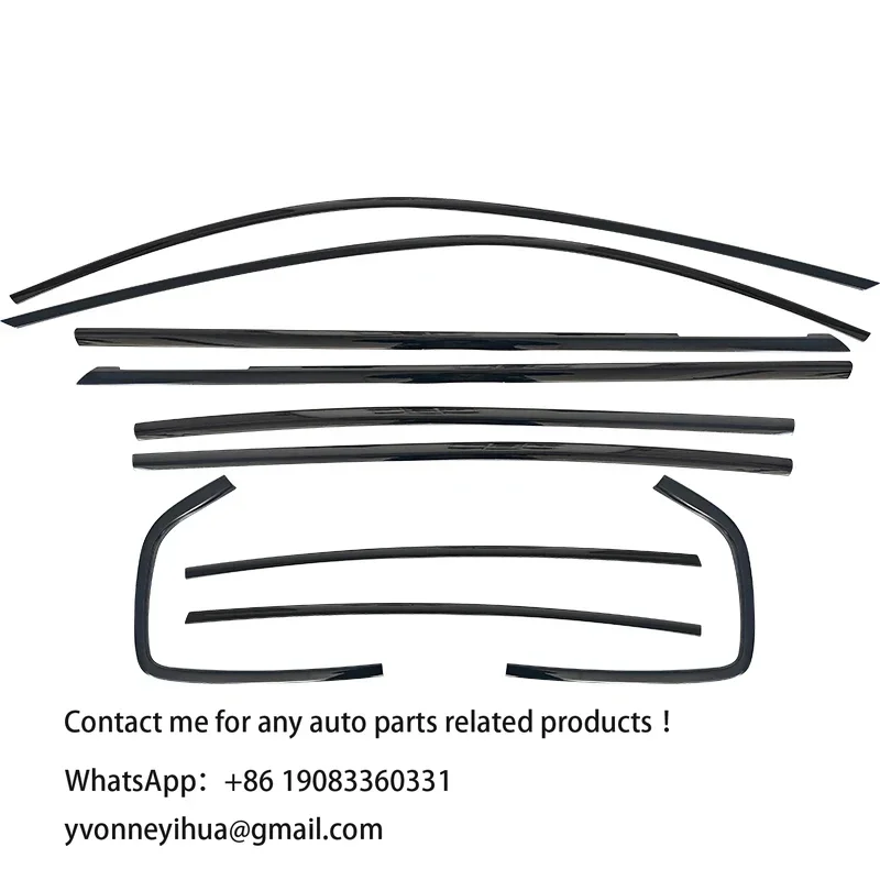 Black & Silver Stainless Steel Adhesive Window Trim Molding Strips with Chrome Accents - Car Decor Stickers for Maserati Levante
Black & Silver Stainless Steel Adhesive Window Trim Molding Strips with Chrome Accents - Car Decor Stickers for Maserati Levante