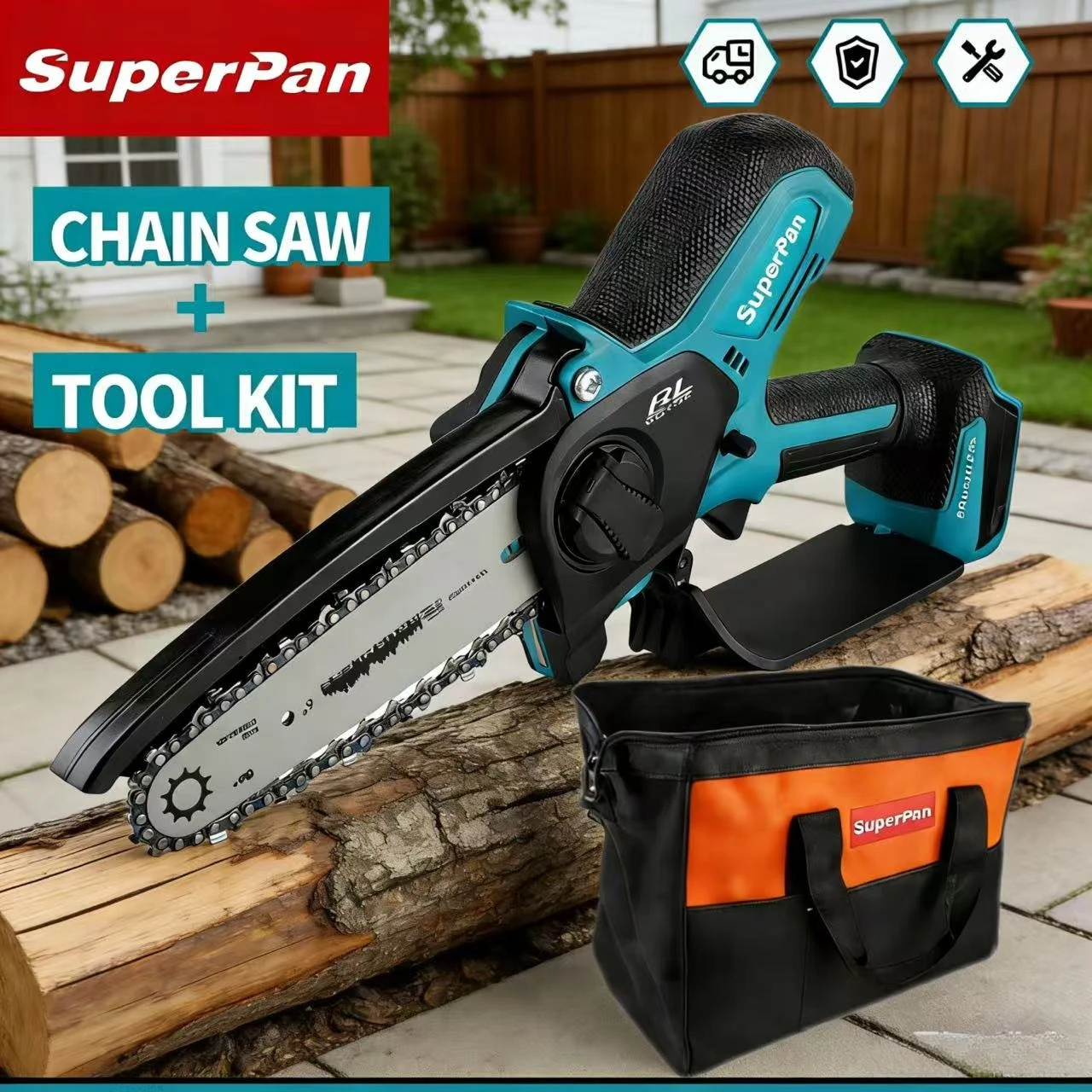 SuperPan Household Chainsaw mini flexible mini chainsaw for home repair wood craft light cutting for makita 18V battery pin
SuperPan Household Chainsaw mini flexible mini chainsaw for home repair wood craft light cutting for makita 18V battery pin