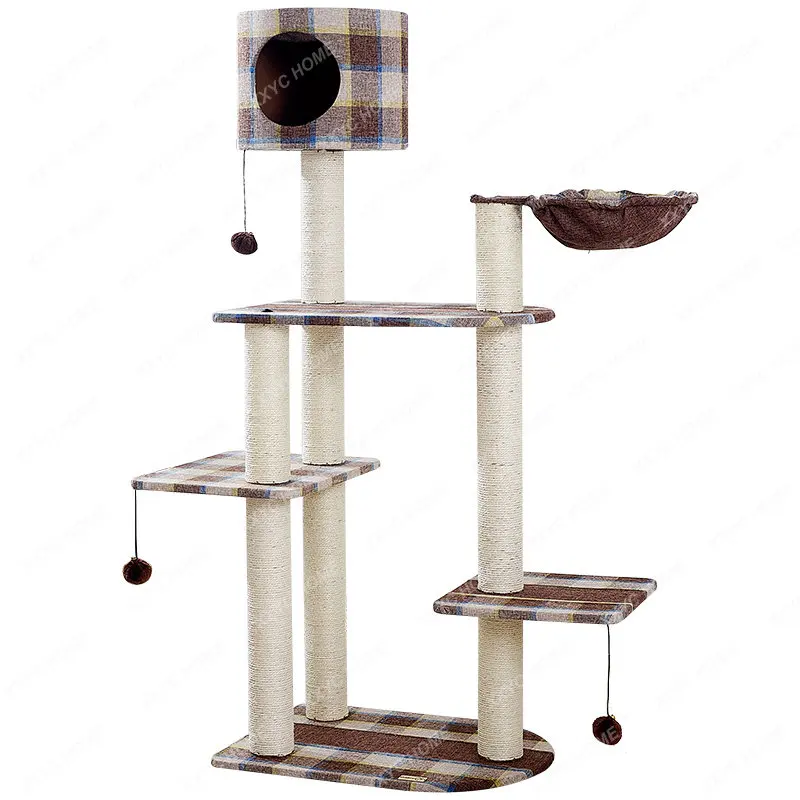 Plaid Large Cat Climbing Rack Space Bowl Cat Nest Cat Tree Cat Shelf Integrated Cat Supplies artículos para mascotas
Plaid Large Cat Climbing Rack Space Bowl Cat Nest Cat Tree Cat Shelf Integrated Cat Supplies artículos para mascotas