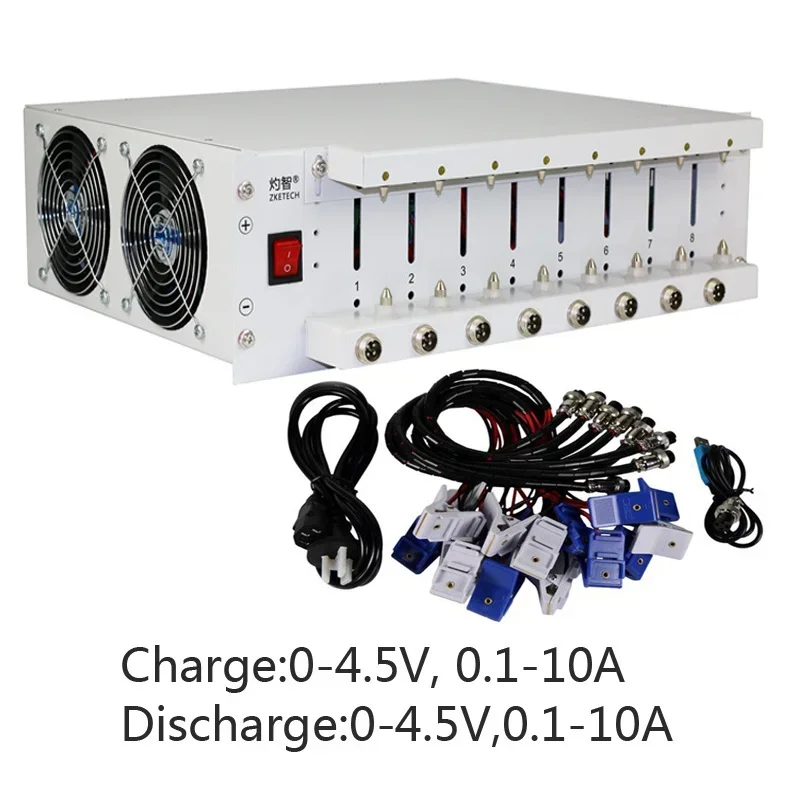 PHEBC-X 8-channel Battery Split Cabinet Lithium Battery Capacity Tester 10A 4.5V Charge Discharge Cyclic Aging Software
PHEBC-X 8-channel Battery Split Cabinet Lithium Battery Capacity Tester 10A 4.5V Charge Discharge Cyclic Aging Software