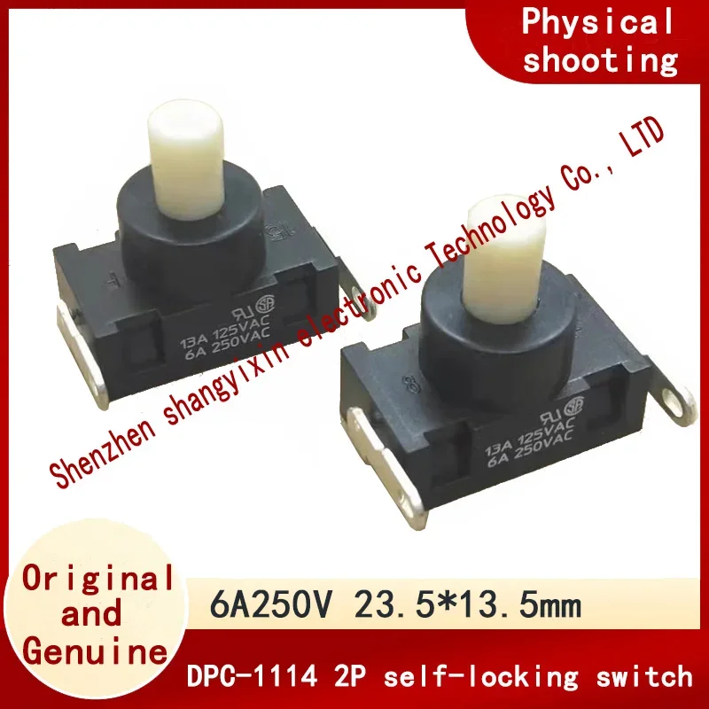 Аксессуар, самоблокирующийся кнопочный переключатель питания, 2PIN, 7A250VAC, оригинальный переключатель пылесоса DPC-1114 
Аксессуар, самоблокирующийся кнопочный переключатель питания, 2PIN, 7A250VAC, оригинальный переключатель пылесоса DPC-1114