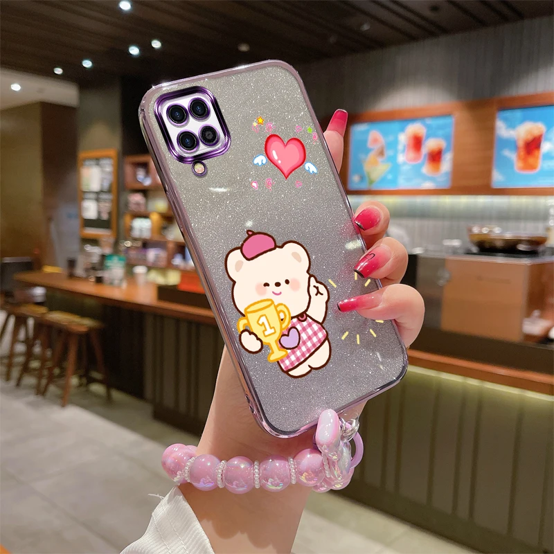 Glitter Print Win Bear & Bracelet Shockproof Silicone Phone Case For Samsung Galaxy A12 M12 F12 A22 M32 M22 A22 F42 Back Cover
Glitter Print Win Bear & Bracelet Shockproof Silicone Phone Case For Samsung Galaxy A12 M12 F12 A22 M32 M22 A22 F42 Back Cover