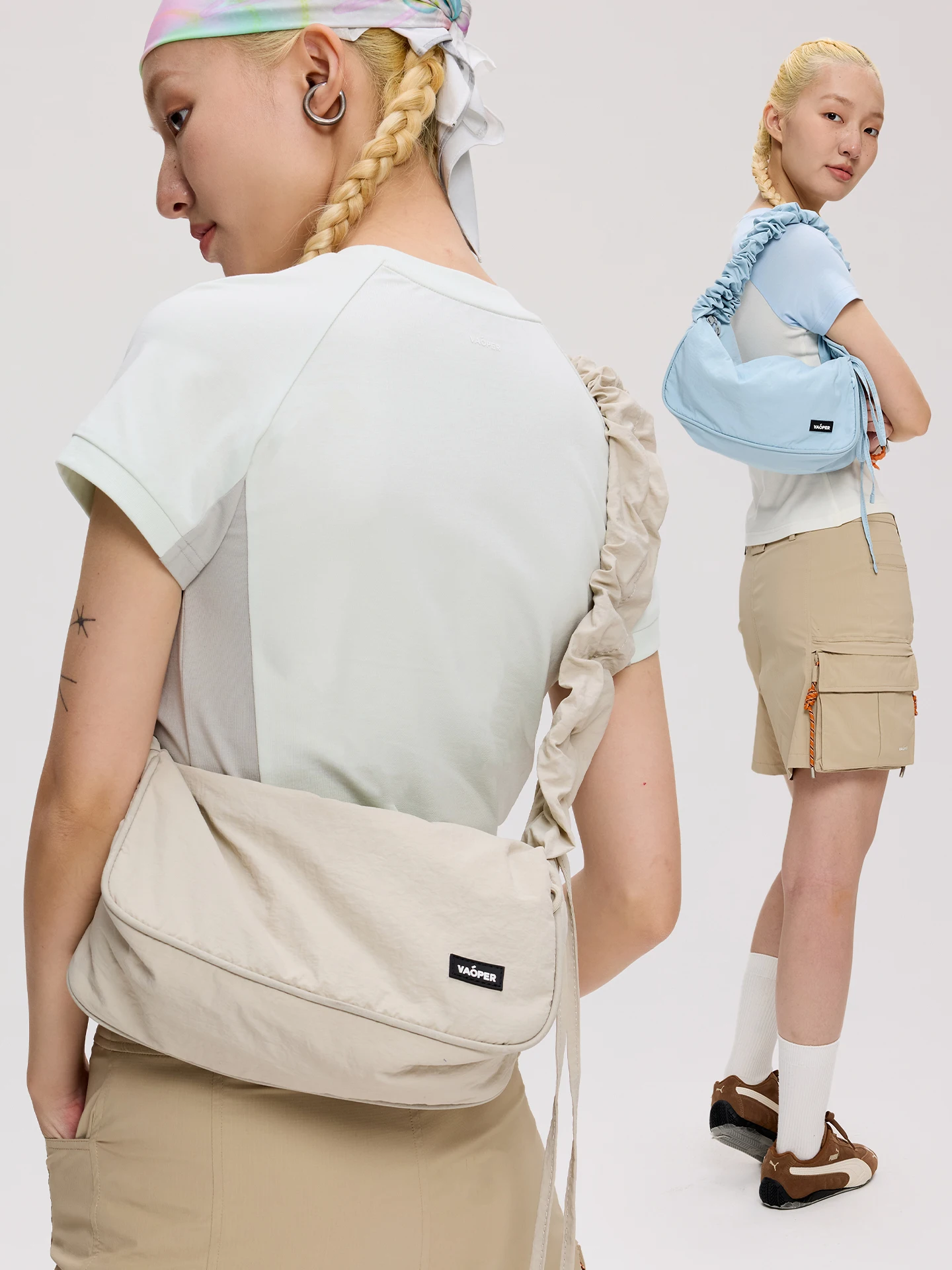 VAOPER Cloud Shape Women's Crossbody Bag Adjustable Shoulder Strap Underarm Commuter Bag Casual Style Soft Nylon Material
VAOPER Cloud Shape Women's Crossbody Bag Adjustable Shoulder Strap Underarm Commuter Bag Casual Style Soft Nylon Material