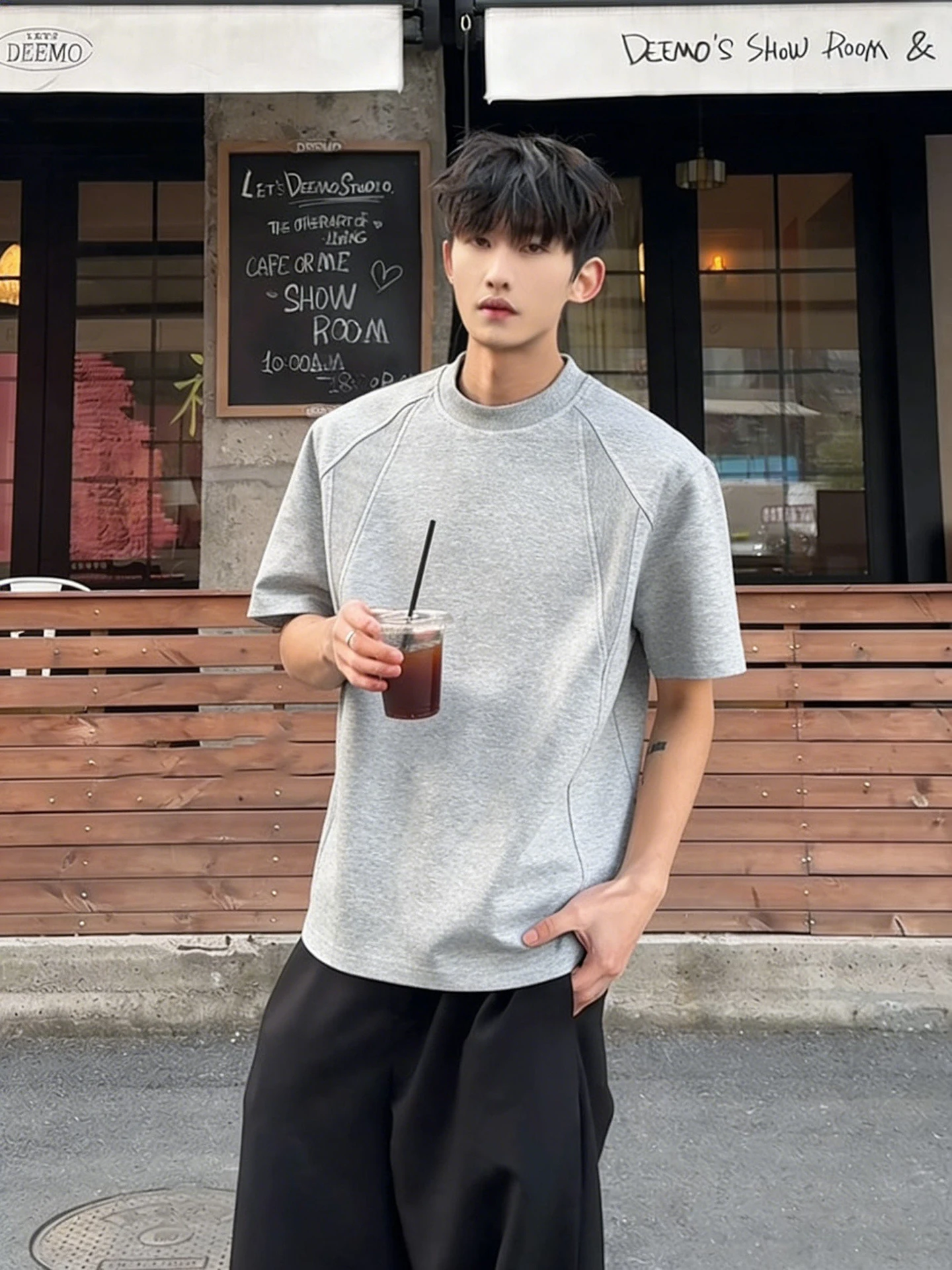 Light ey Deconstructed Heavyweight Men's ort Sve T-irt Summer Trendy Brand Small Collar Base Layer American Sle Ha...
Light ey Deconstructed Heavyweight Men's ort Sve T-irt Summer Trendy Brand Small Collar Base Layer American Sle Ha...