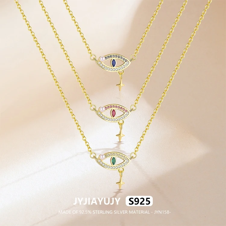 JYJIAYUJY 100% Whole Original Silver S925 45CM Necklace Chain The Devil's Eye Style Zircon Fashion Woman Jewelry Gift JYN158
JYJIAYUJY 100% Whole Original Silver S925 45CM Necklace Chain The Devil's Eye Style Zircon Fashion Woman Jewelry Gift JYN158