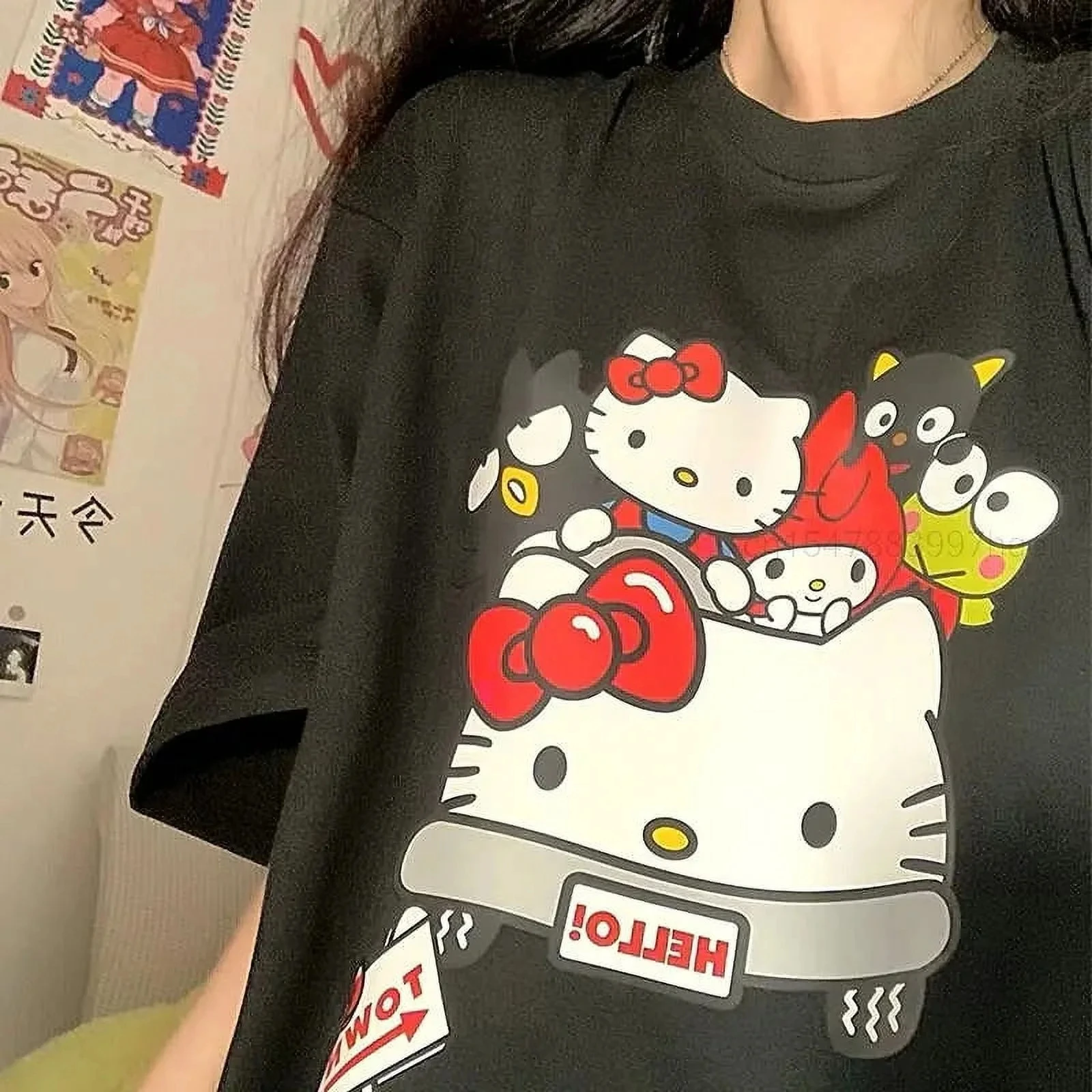2026 Summer Hello Kitty "Car Ride" Oversized T-shirt High Quality 100% Cotton Character Car Print Unisex Casual for Adults Kids
2026 Summer Hello Kitty "Car Ride" Oversized T-shirt High Quality 100% Cotton Character Car Print Unisex Casual for Adults Kids