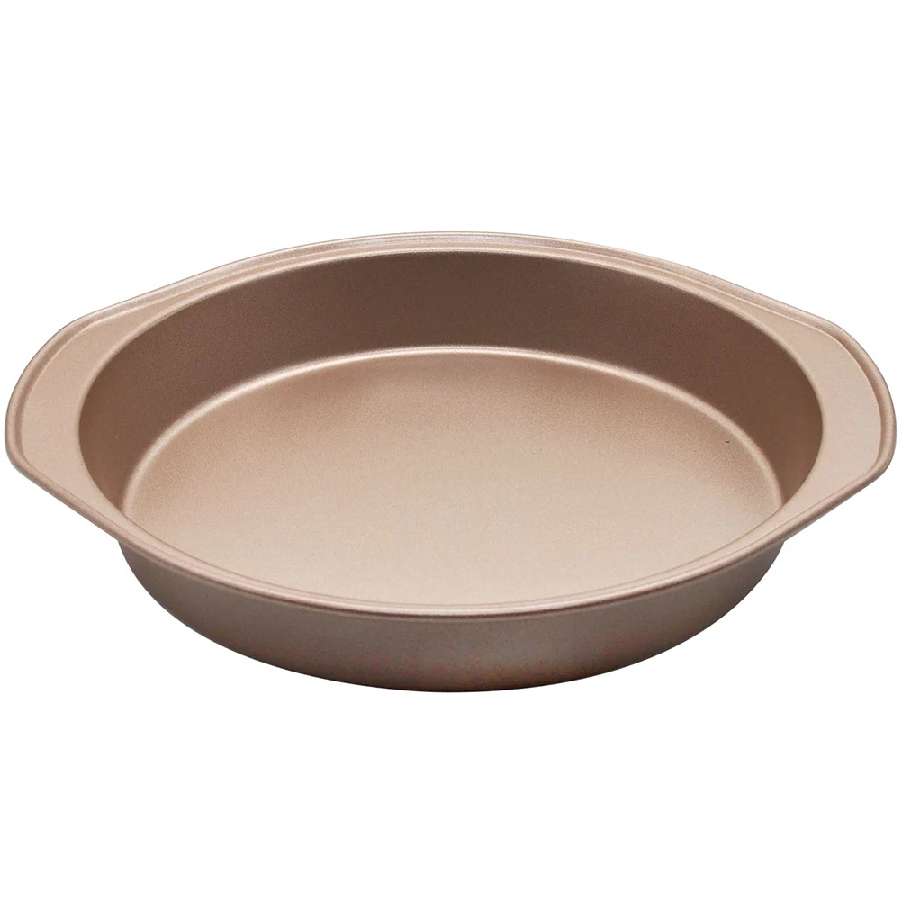Metal Pie Pans Baking Mold Golden High Carbon Steel Non Stick Pizza Tray Heat Resistant Oven Pan Food Grade Easy
Metal Pie Pans Baking Mold Golden High Carbon Steel Non Stick Pizza Tray Heat Resistant Oven Pan Food Grade Easy
