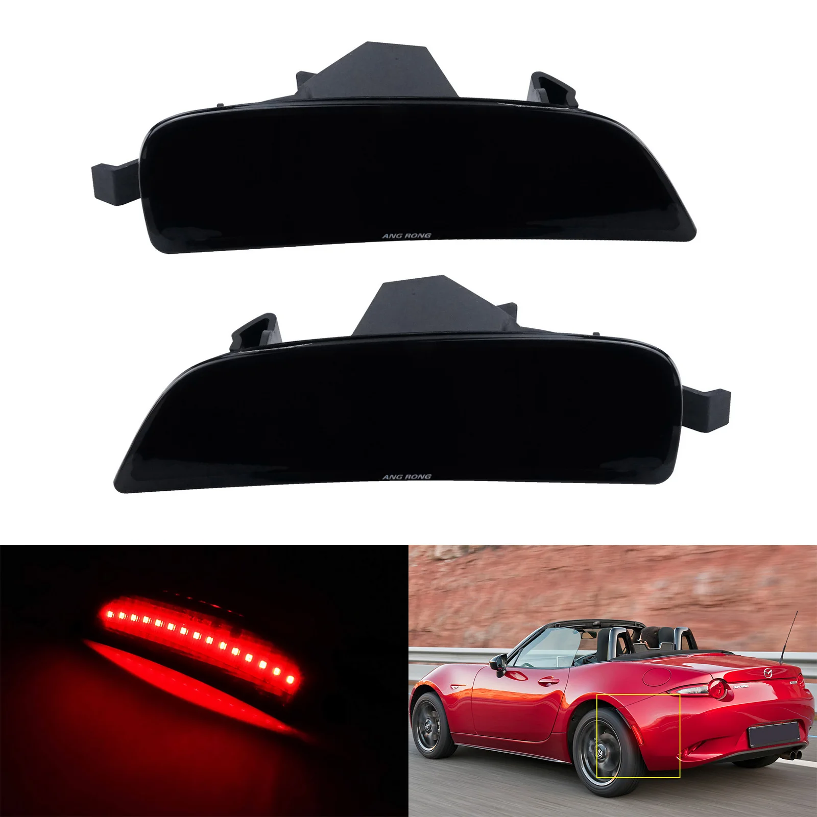 For 2016-up Mazda MX-5 Miata Red LED Rear Side Marker Signal Light Smoked Lens
For 2016-up Mazda MX-5 Miata Red LED Rear Side Marker Signal Light Smoked Lens