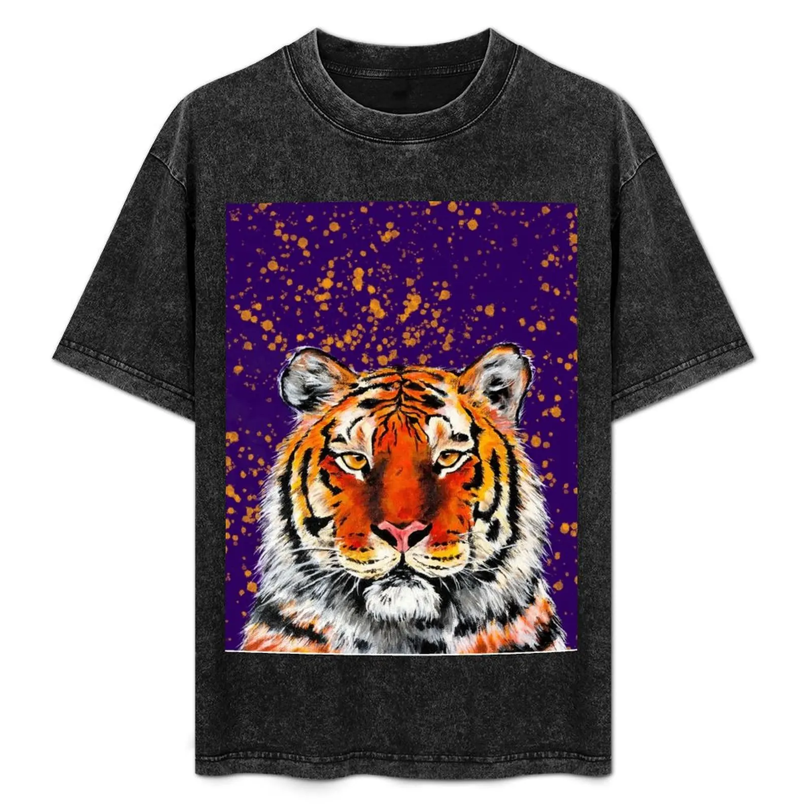 Purple and Gold Tiger T-Shirt Casual Loose Fit Summer Tee Shirt
Purple and Gold Tiger T-Shirt Casual Loose Fit Summer Tee Shirt