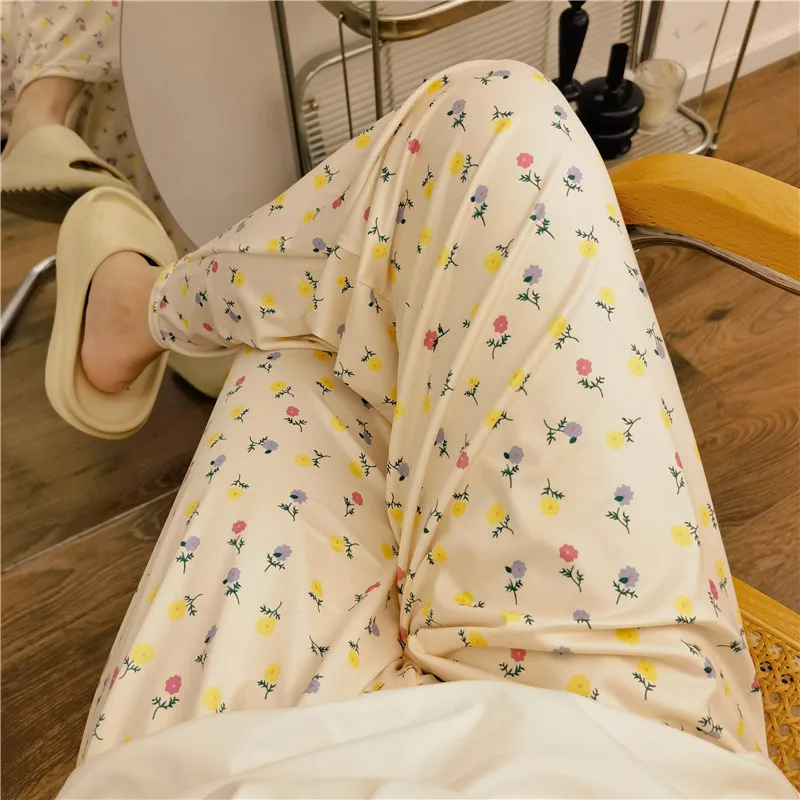 Walking Pants Floral Sleeping Pants Women's Spring and Autumn New Style Multi-color Floral Home Leisure Air Conditioning Pants
Walking Pants Floral Sleeping Pants Women's Spring and Autumn New Style Multi-color Floral Home Leisure Air Conditioning Pants
