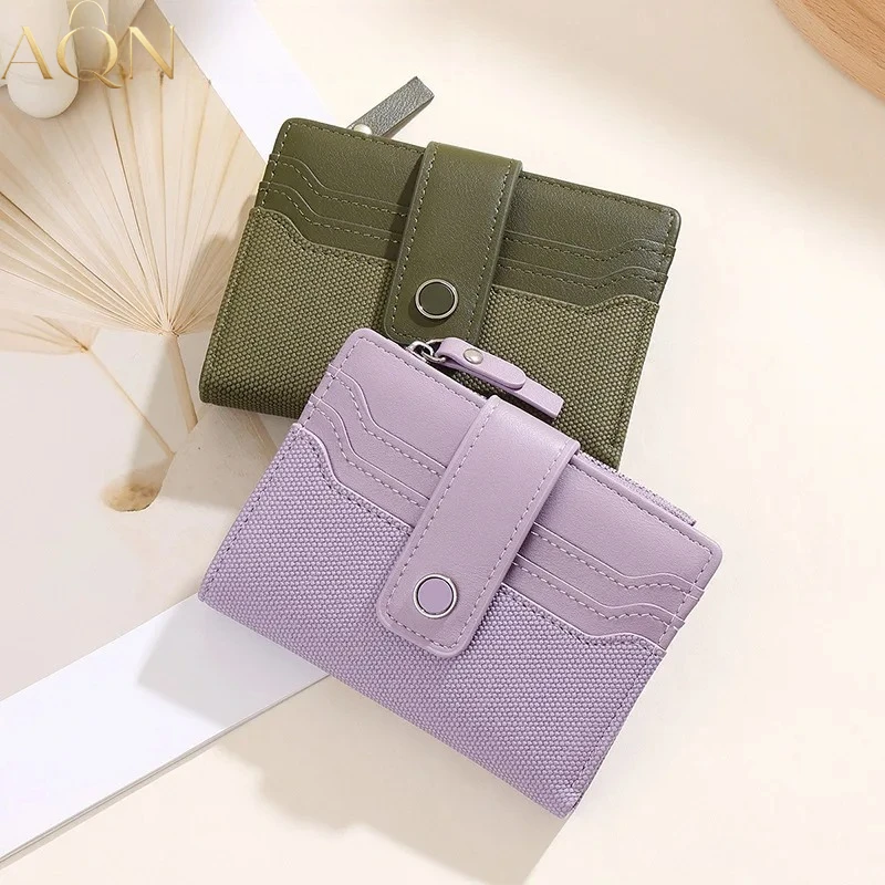 AQN Mini Wallet for Women Double Fold Leather Short Wallet Zipper Hasp Coin Purse Card Holder Pouch Credit Card Bag
AQN Mini Wallet for Women Double Fold Leather Short Wallet Zipper Hasp Coin Purse Card Holder Pouch Credit Card Bag