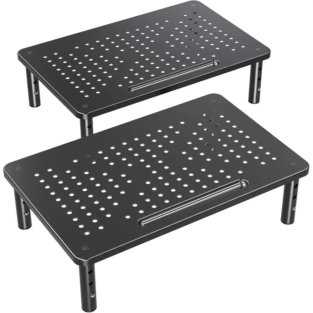 2 Pack Monitor Stand Riser - Adjustable Height Stand for Monitor, Laptop, Computer, PC, Printer, Mesh Metal Riser or Desktop Org
2 Pack Monitor Stand Riser - Adjustable Height Stand for Monitor, Laptop, Computer, PC, Printer, Mesh Metal Riser or Desktop Org