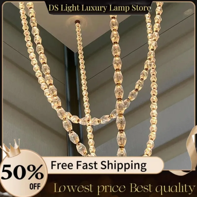 Lily's Diamond Necklace Art Deco Gold Silver LED Pendant Light 2025 Chandelier Luminaire Hanging Lamp For Living Room Staircase
Lily's Diamond Necklace Art Deco Gold Silver LED Pendant Light 2025 Chandelier Luminaire Hanging Lamp For Living Room Staircase