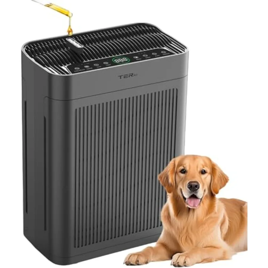 Home air purifier for large rooms up to 3000 sq ft: washable filters, H13 HEPA, dual-sided intake, PM2.5 sensor, 22dB quiet ope
Home air purifier for large rooms up to 3000 sq ft: washable filters, H13 HEPA, dual-sided intake, PM2.5 sensor, 22dB quiet ope