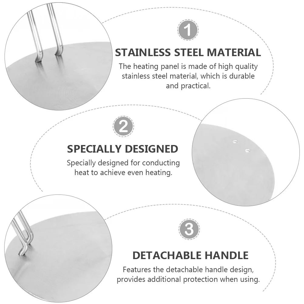 Stainless Steel Heat Conduction Plate Converter Disk for Induction Cooker Thermal Guide Electromagnetic Stove Adapter Even Heat
Stainless Steel Heat Conduction Plate Converter Disk for Induction Cooker Thermal Guide Electromagnetic Stove Adapter Even Heat