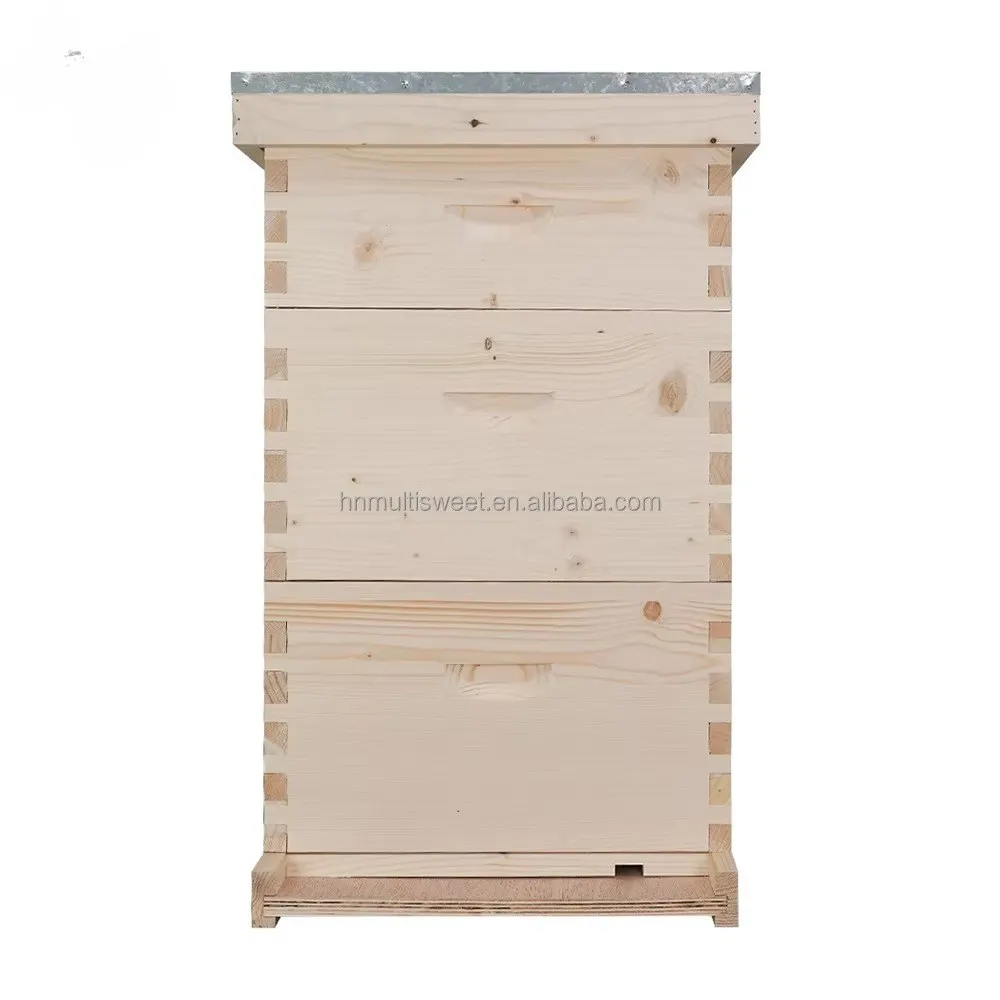 3 Layers 10 Frame Pine Wood Langstroth Beehive, Wooden Hive Box for Beekeeping
3 Layers 10 Frame Pine Wood Langstroth Beehive, Wooden Hive Box for Beekeeping