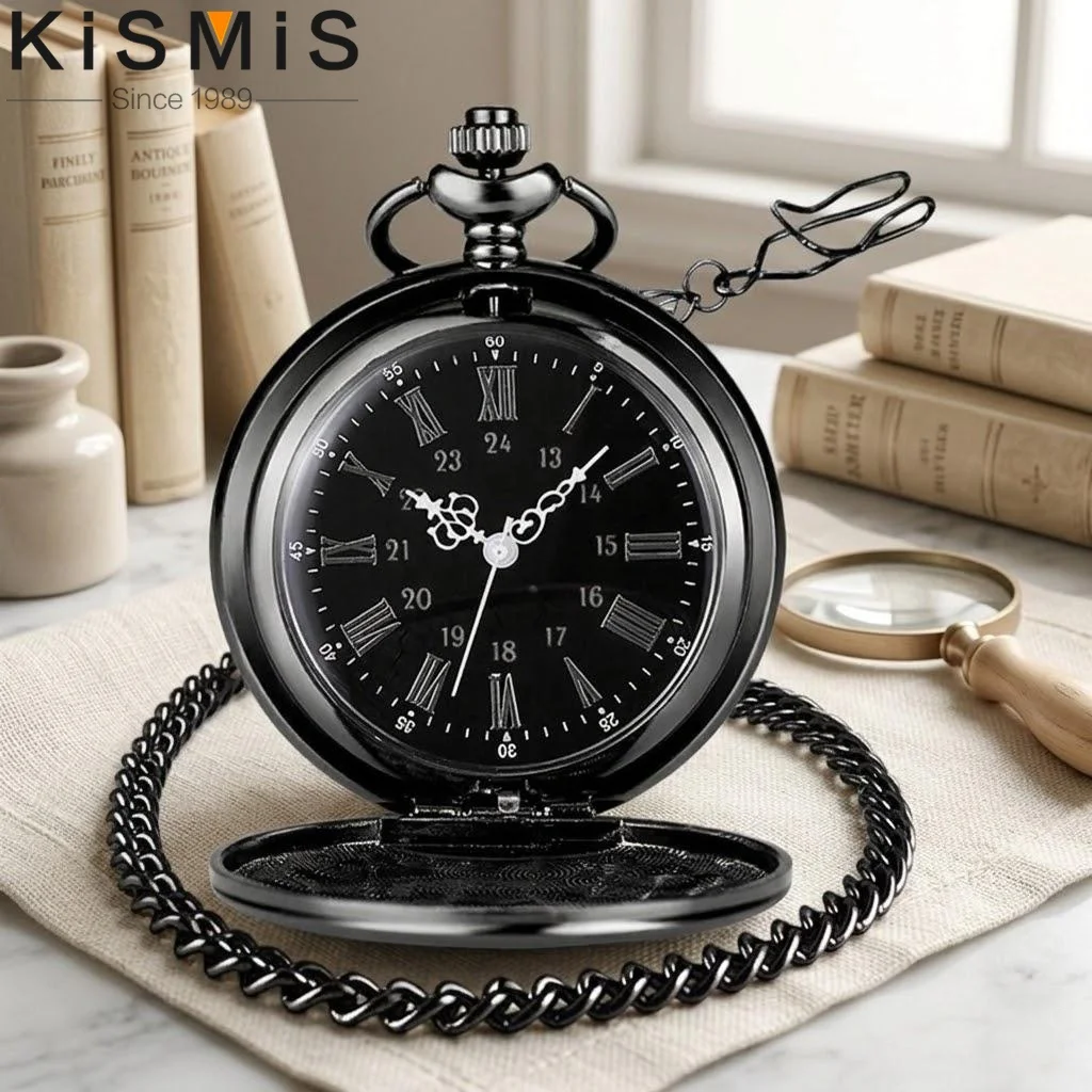 Vintage Pocket Watch Roman Arabic Numerals 37CM Chain Smooth Steel Quartz Movement Classic Design Excellent Gift
Vintage Pocket Watch Roman Arabic Numerals 37CM Chain Smooth Steel Quartz Movement Classic Design Excellent Gift