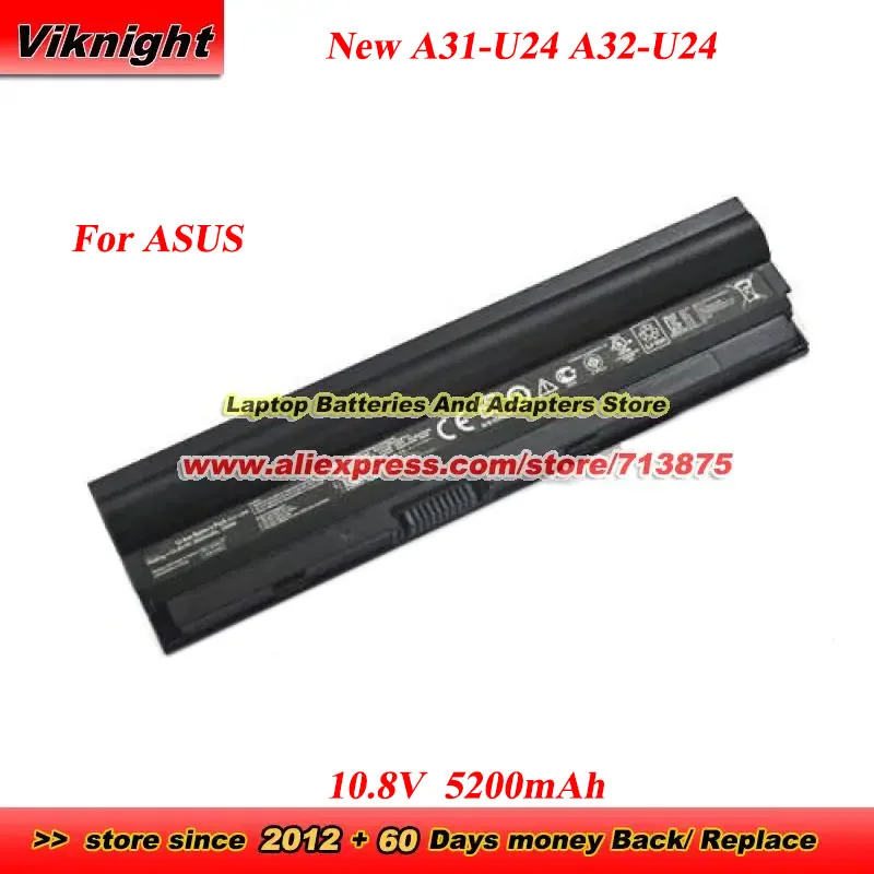Новый аккумулятор A31-U24 A32-U24 10,8 В 5200 мАч для ноутбука ASUS U24 U24A U24E U24EX U24G X24E серии P24E 0B110-00130000 P24E-PX023V
Новый аккумулятор A31-U24 A32-U24 10,8 В 5200 мАч для ноутбука ASUS U24 U24A U24E U24EX U24G X24E серии P24E 0B110-00130000 P24E-PX023V