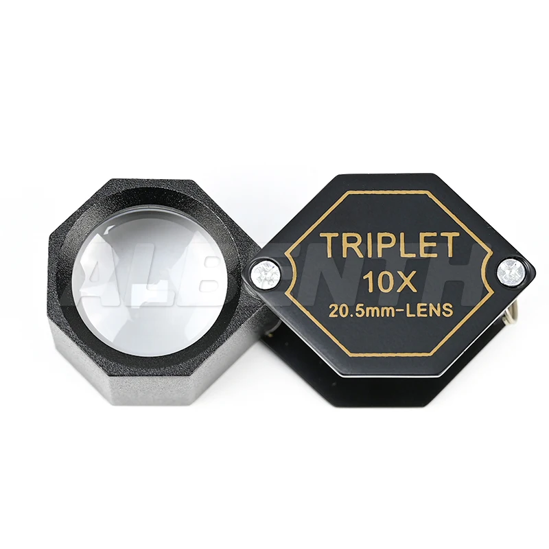 10X Loupe Jewelry Loupe 20.5mmTriplet Lens Achromatic Color Optic Glass Hexagonal Design Magnifying Tool Handheld Magnifier
10X Loupe Jewelry Loupe 20.5mmTriplet Lens Achromatic Color Optic Glass Hexagonal Design Magnifying Tool Handheld Magnifier