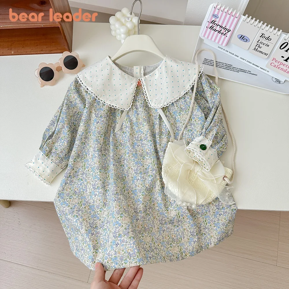 Bear Leader Autumn New Girls Dresses Spring Long Sleeved Lapel Flower Print Dress Korean Version Plain Color Children's Clothing
Bear Leader Autumn New Girls Dresses Spring Long Sleeved Lapel Flower Print Dress Korean Version Plain Color Children's Clothing