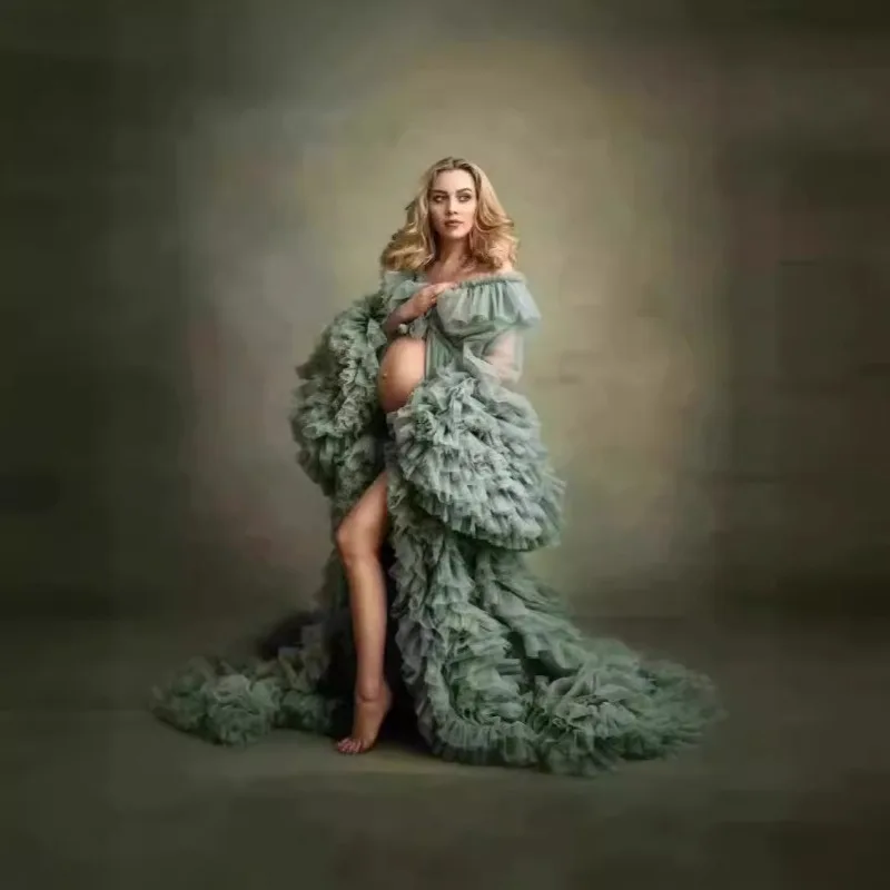 Платье для беременных по индивидуальному заказу, тюлевое платье с вышивкой и шлейфом, халат для беременных женщин
Платье для беременных по индивидуальному заказу, тюлевое платье с вышивкой и шлейфом, халат для беременных женщин