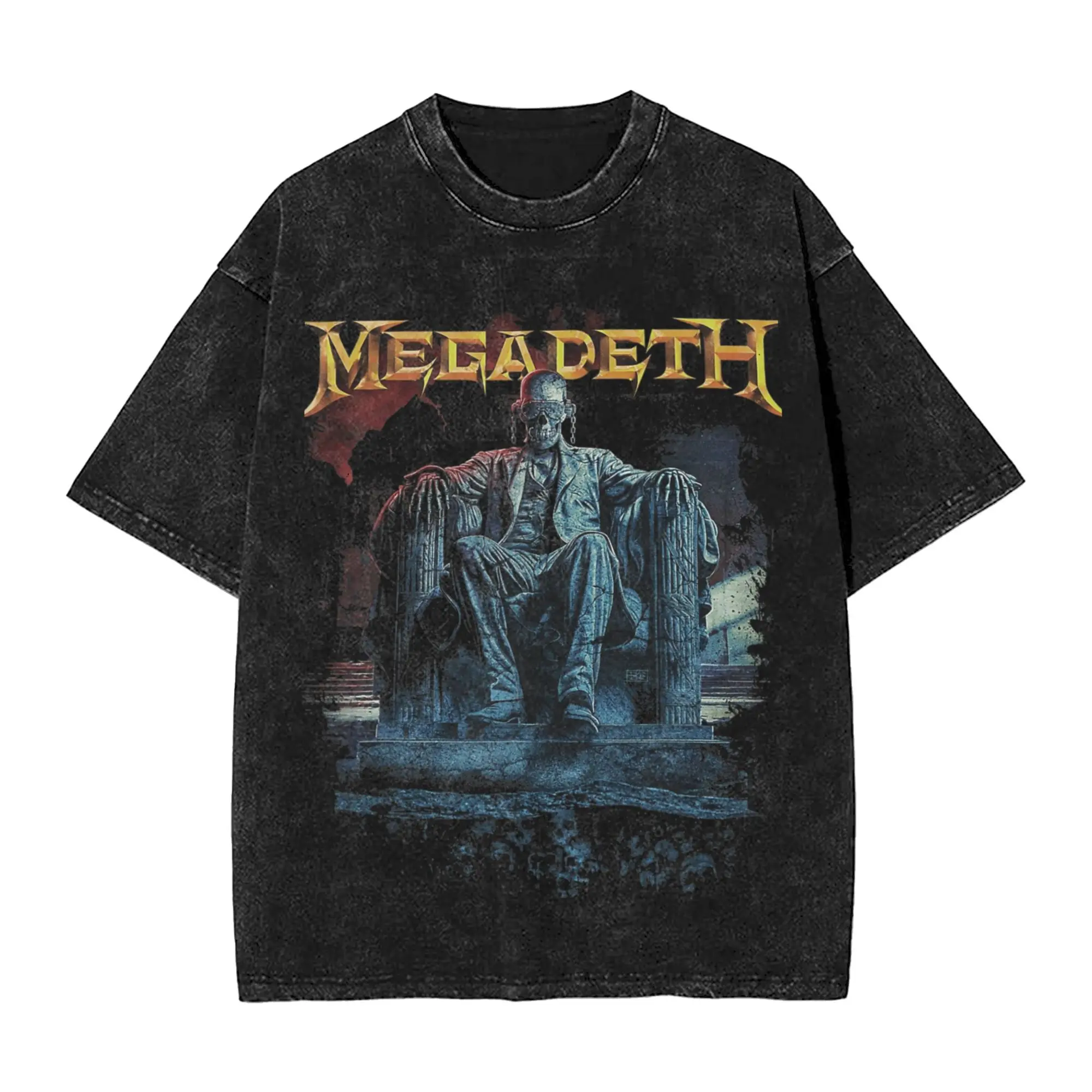 Megadeths Metal Band T Shirt Hip Hop Washed Cotton High Street T-Shirts MegaRock for Men Women Streetwear Summer Tops Tees
Megadeths Metal Band T Shirt Hip Hop Washed Cotton High Street T-Shirts MegaRock for Men Women Streetwear Summer Tops Tees