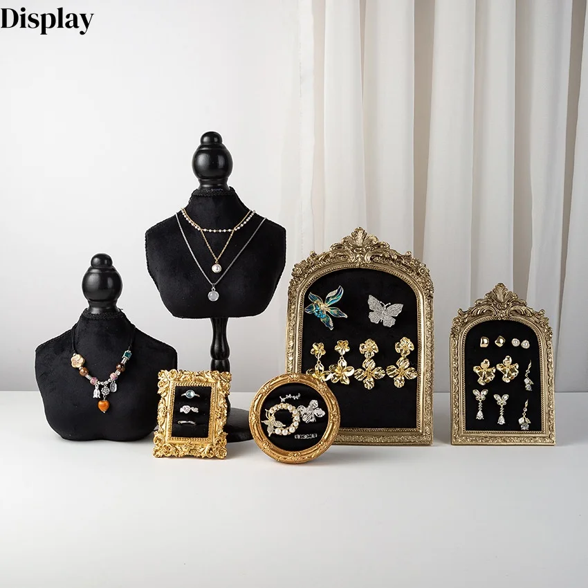 Black Velvet Bust Form Jewelry Display Stand, Half Body Mannequin for Necklace Showcase & Storage, Store Counter Window Display
Black Velvet Bust Form Jewelry Display Stand, Half Body Mannequin for Necklace Showcase & Storage, Store Counter Window Display