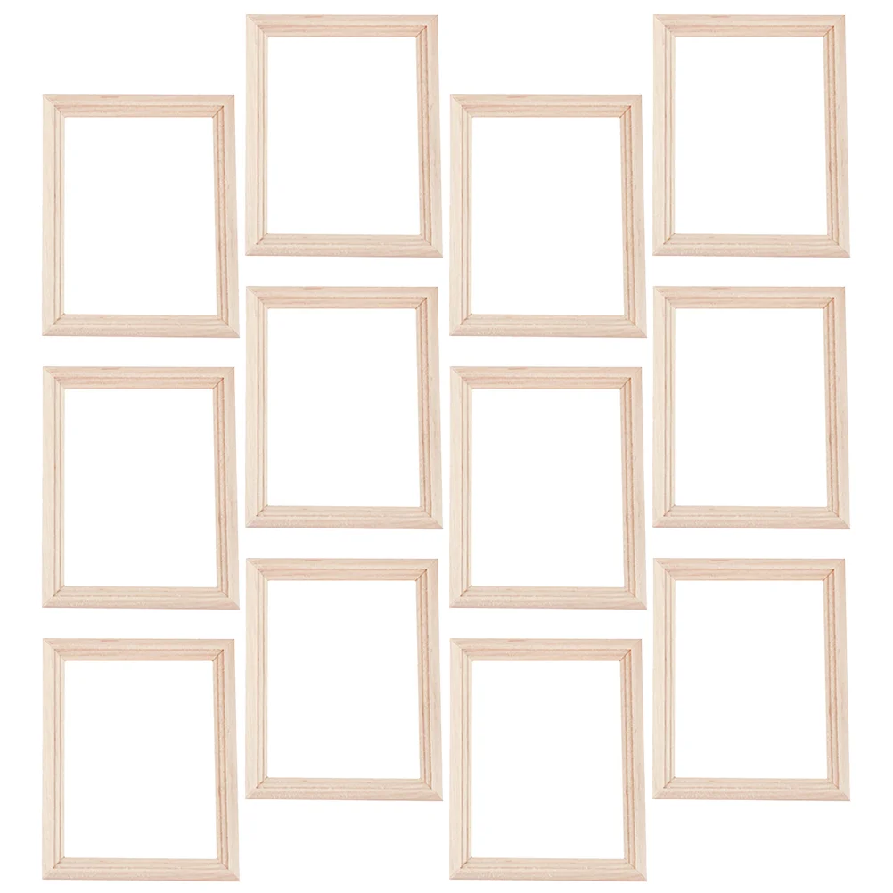 12 Pcs Mini Photo Frame Model Micro-landscape Decoration Props Miniature House Wooden
12 Pcs Mini Photo Frame Model Micro-landscape Decoration Props Miniature House Wooden