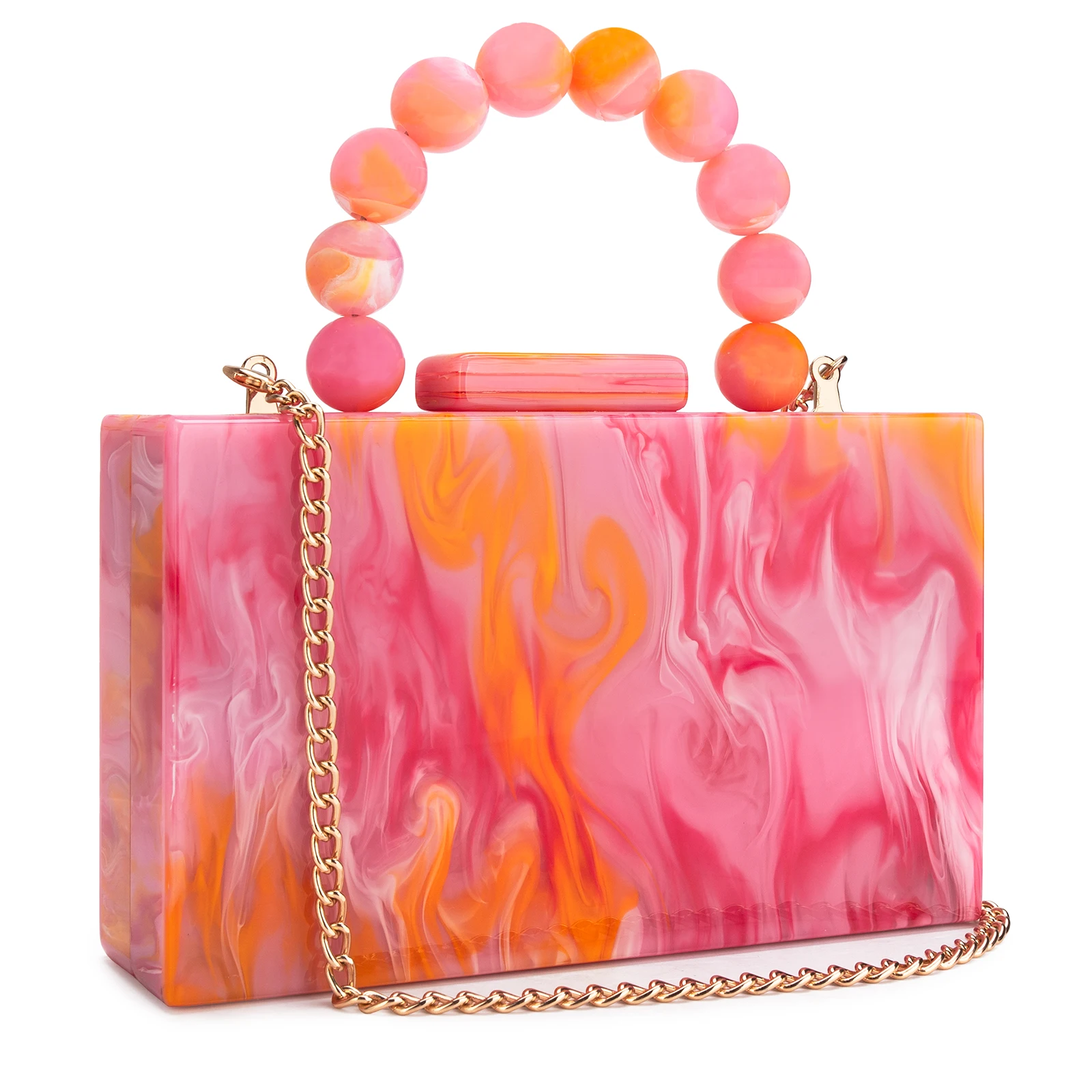 Women’s Luxury Acrylic Evening Bag Pearl Handle Crossbody Purse with Removable Chain Elegant Clutch for Cocktail & Formal Events Clear Acrylic Handbag with Pearl Handle & Chain
Women’s Luxury Acrylic Evening Bag Pearl Handle Crossbody Purse with Removable Chain Elegant Clutch for Cocktail & Formal Events Clear Acrylic Handbag with Pearl Handle & Chain
