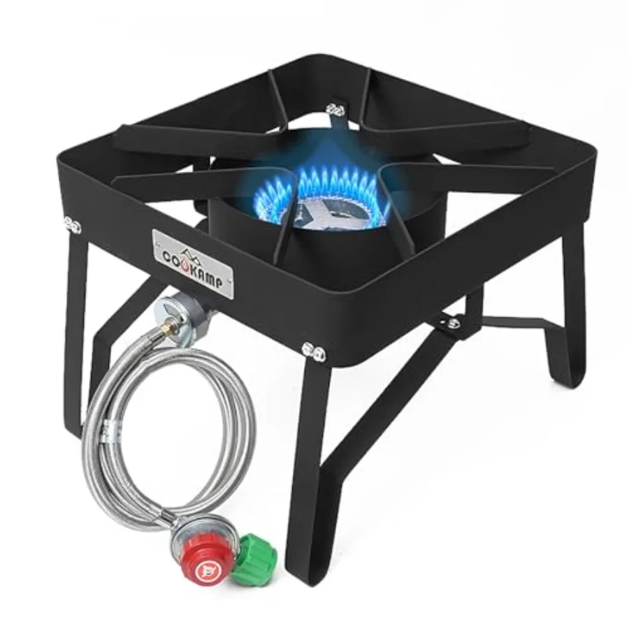 High Pressure Gas Cooker Outdoor Propane Burner with 0-20 PSI Adjustable Regulator and Braided Hose SA1100
High Pressure Gas Cooker Outdoor Propane Burner with 0-20 PSI Adjustable Regulator and Braided Hose SA1100