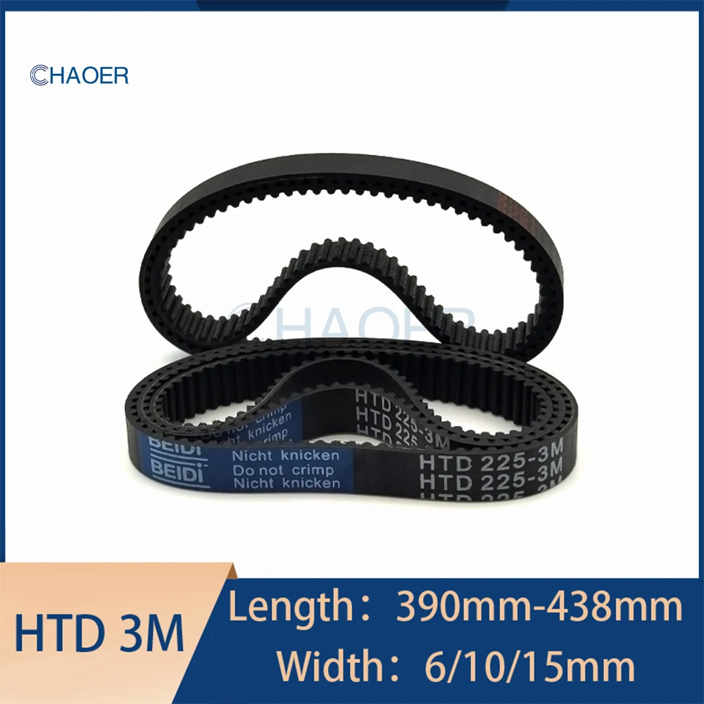 HTD 3M Rubber Timing Belt Length 390 393 396 399 402 405 408 411 414 417 420 423 426 429 432 435 438mm Width 6-15mm Drive Belt
HTD 3M Rubber Timing Belt Length 390 393 396 399 402 405 408 411 414 417 420 423 426 429 432 435 438mm Width 6-15mm Drive Belt