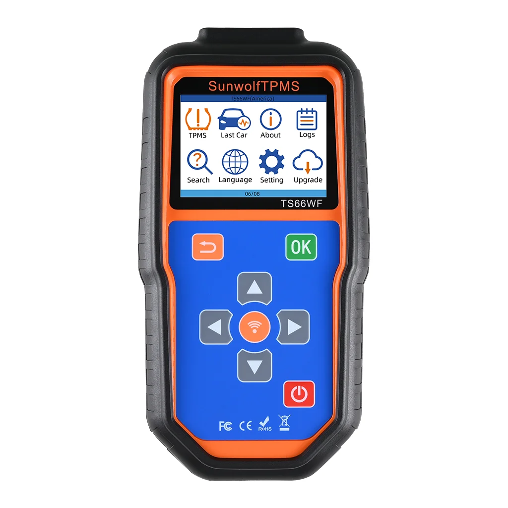 Sunwolf TS66WF TPMS Diagnostic And Service Tool, TPMS Sensor 315MHz&433MHz,MX-Sensor,TS508WF,TPS11
Sunwolf TS66WF TPMS Diagnostic And Service Tool, TPMS Sensor 315MHz&433MHz,MX-Sensor,TS508WF,TPS11