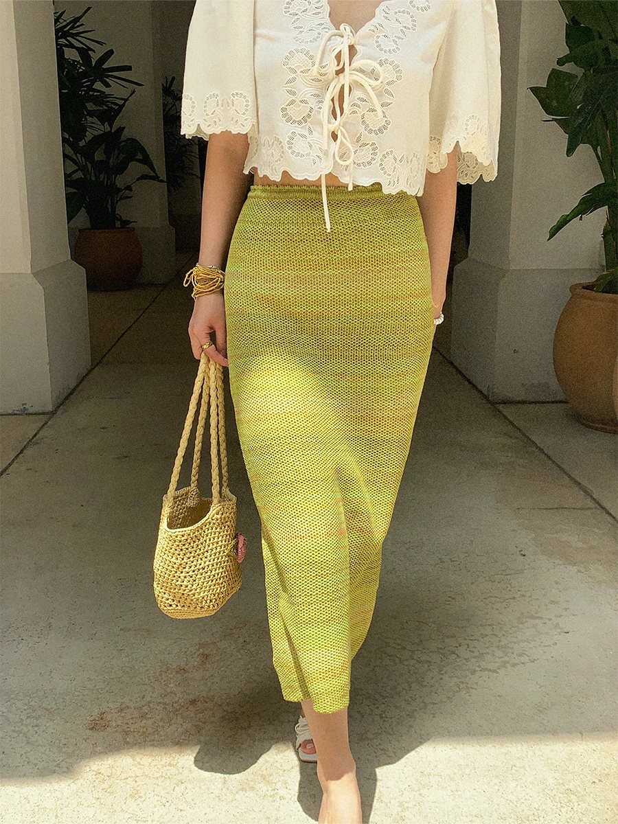 High Waist A-Line Knitted Midi Skirt Spring Summer New Sle Belly Covering Slim Fit Long f Body Skirt French Sle Cotton
High Waist A-Line Knitted Midi Skirt Spring Summer New Sle Belly Covering Slim Fit Long f Body Skirt French Sle Cotton