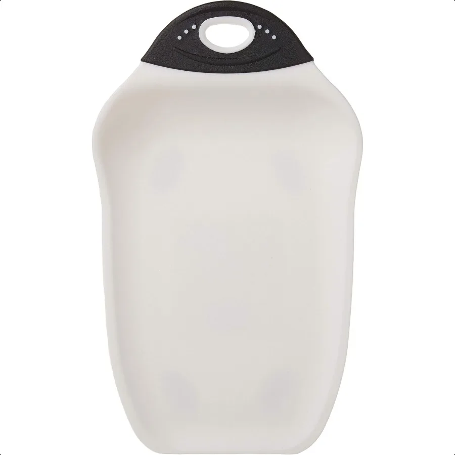 Разделочная доска Chop Scoop, маленькая, 6,5 на 10,5 дюймов, белая, с черной ручкой 
Разделочная доска Chop Scoop, маленькая, 6,5 на 10,5 дюймов, белая, с черной ручкой