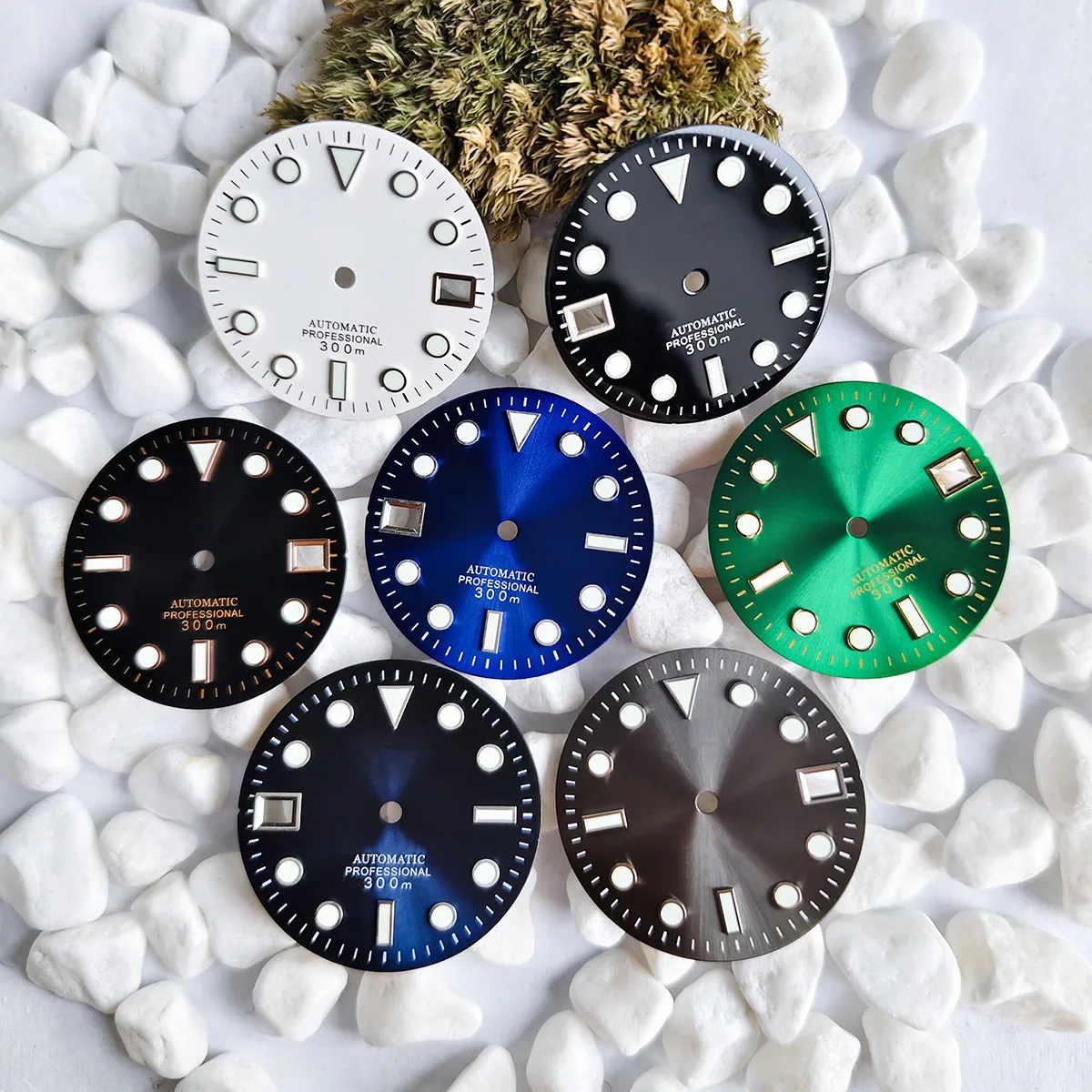 Sun print dial 28.5mm green luminous NH35 dial NH36 dial for NH35/NH36 movement watch accessories
Sun print dial 28.5mm green luminous NH35 dial NH36 dial for NH35/NH36 movement watch accessories