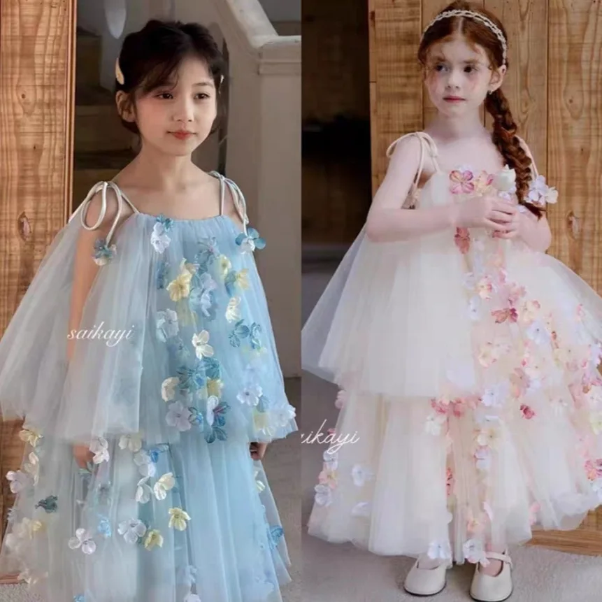 Korean Girls' Dress 2026 Summer Flower Children's Dress Suspender Mesh Princess Beautiful Cute Skirt
Korean Girls' Dress 2026 Summer Flower Children's Dress Suspender Mesh Princess Beautiful Cute Skirt