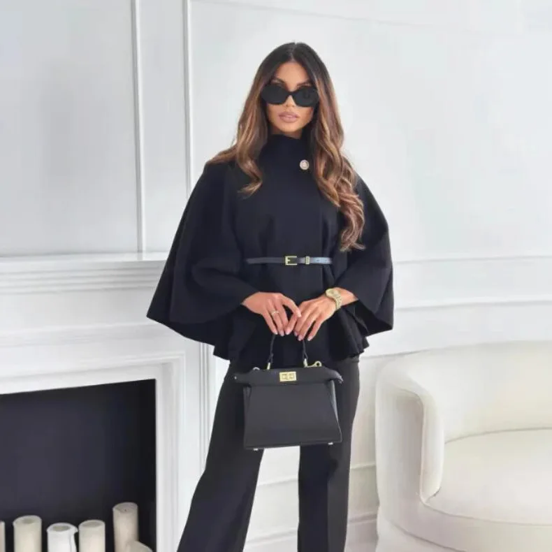 Elegant Winter Fashion Women's Coat Pure Color Waist-Cinching Belted Woolen Cloak Outdoor Style Velvet Material Chinese Produ...
Elegant Winter Fashion Women's Coat Pure Color Waist-Cinching Belted Woolen Cloak Outdoor Style Velvet Material Chinese Produ...