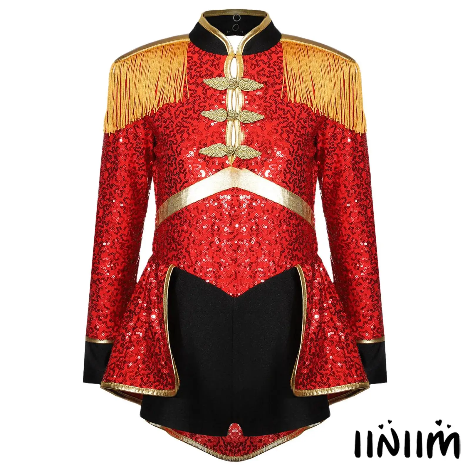 Halloween Carnival Kids Girls Ringmaster Circus Magician Drummer Cosplay Costume Long Sleeve Fringe Epaulet Sequins Bodysuit
Halloween Carnival Kids Girls Ringmaster Circus Magician Drummer Cosplay Costume Long Sleeve Fringe Epaulet Sequins Bodysuit
