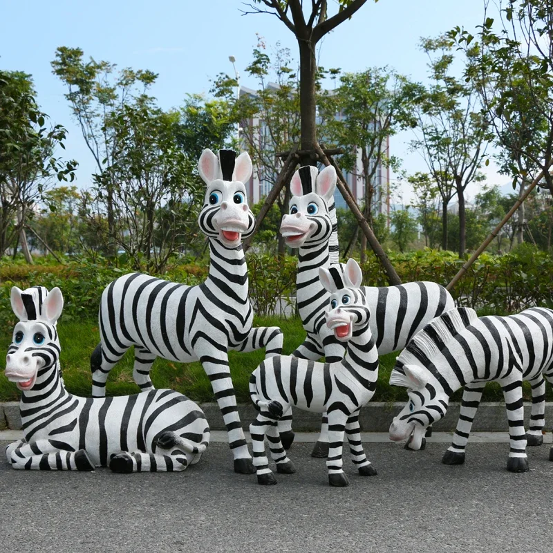 Outdoor Cartoon Animal Zebra GRP Sculpture Decoration Flower Garden Landscape Lawn Decoration
Outdoor Cartoon Animal Zebra GRP Sculpture Decoration Flower Garden Landscape Lawn Decoration