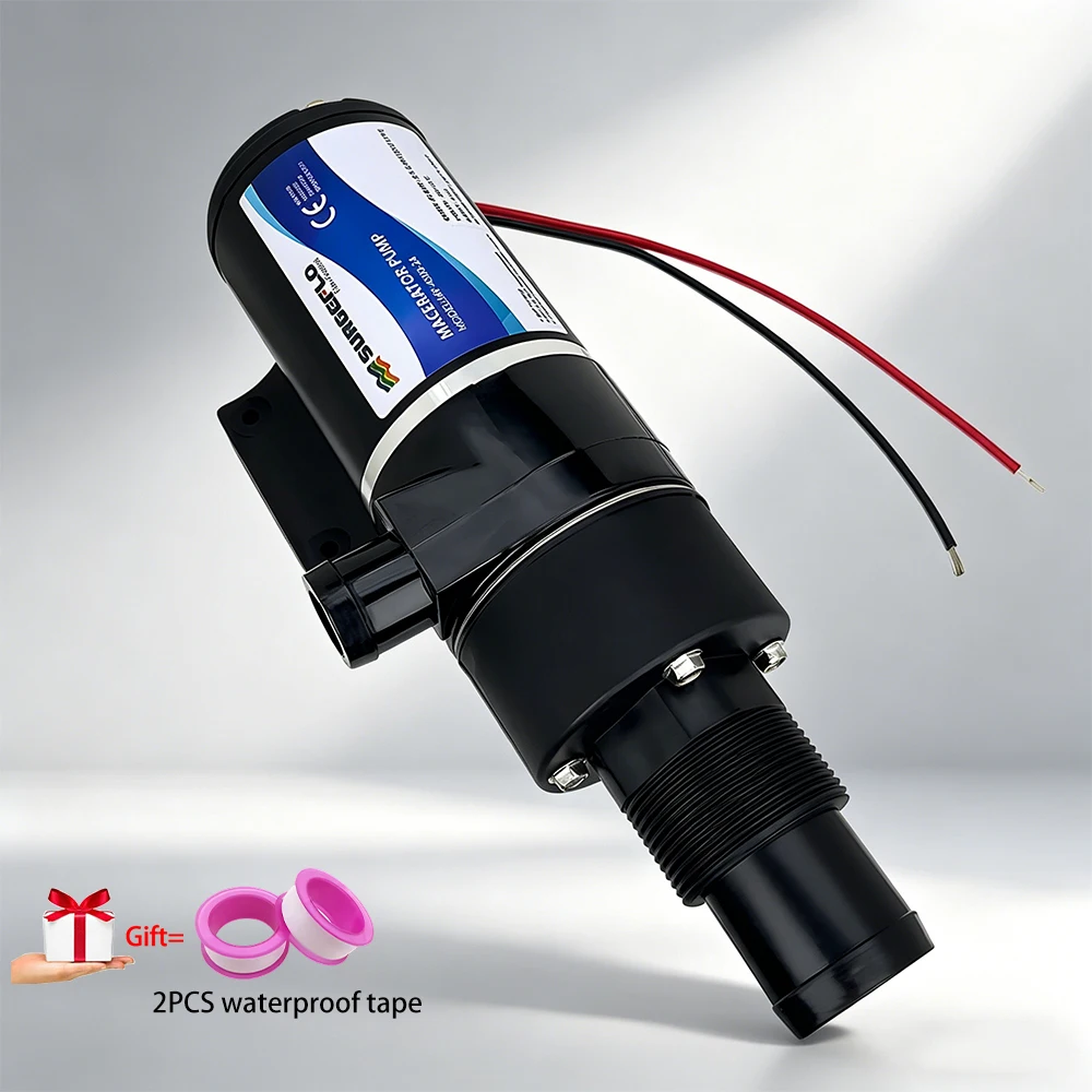 12V/24V DC Macerator Sewage Pump, 32L/min, 3m Lift, Waste Water Pump for RV, Marine, Boat, Toilet, Sink, Bath, Dishwasher&Washer
12V/24V DC Macerator Sewage Pump, 32L/min, 3m Lift, Waste Water Pump for RV, Marine, Boat, Toilet, Sink, Bath, Dishwasher&Washer