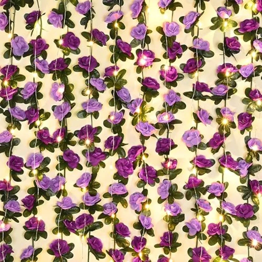 1 9.4Ft Flower Garland Artificial with 9.4Ft String Lights, Cute Fake Hanging Flower Vines Floral Garland Decorations for Weddi
1 9.4Ft Flower Garland Artificial with 9.4Ft String Lights, Cute Fake Hanging Flower Vines Floral Garland Decorations for Weddi