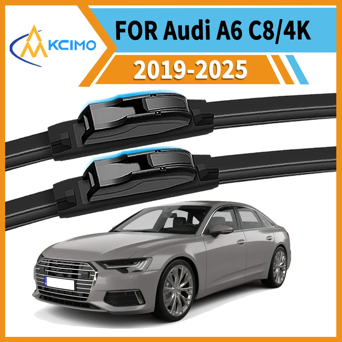 Engineered for Audi A6 C8 2019-2025 2PCS Front Wiper Blades All-Season Clarity Durable Construction Optimal Driving Safety
Engineered for Audi A6 C8 2019-2025 2PCS Front Wiper Blades All-Season Clarity Durable Construction Optimal Driving Safety