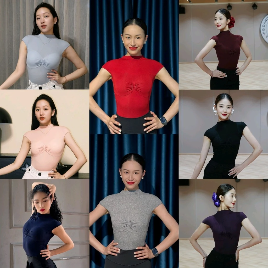 Latin Dance Tops Women Ballroom Dance Practice Clothing Summer Mesh Leotards Club Rumba Salsa Dance Onesie Black Red DNV23760
Latin Dance Tops Women Ballroom Dance Practice Clothing Summer Mesh Leotards Club Rumba Salsa Dance Onesie Black Red DNV23760